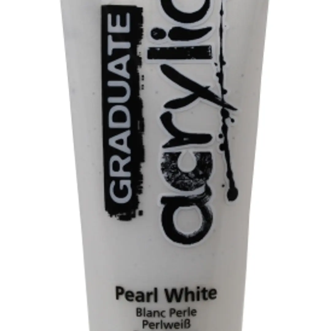 Daler Rowney Graduate Pintura Acrilica - Tubo de Plastico - 120ml - Color Blanco Perla 1