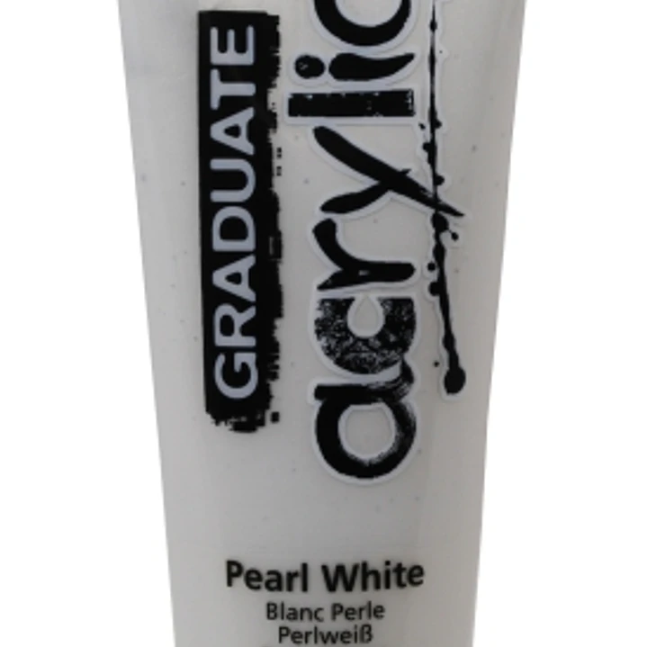 Daler Rowney Graduate Pintura Acrilica - Tubo de Plastico - 120ml - Color Blanco Perla 1