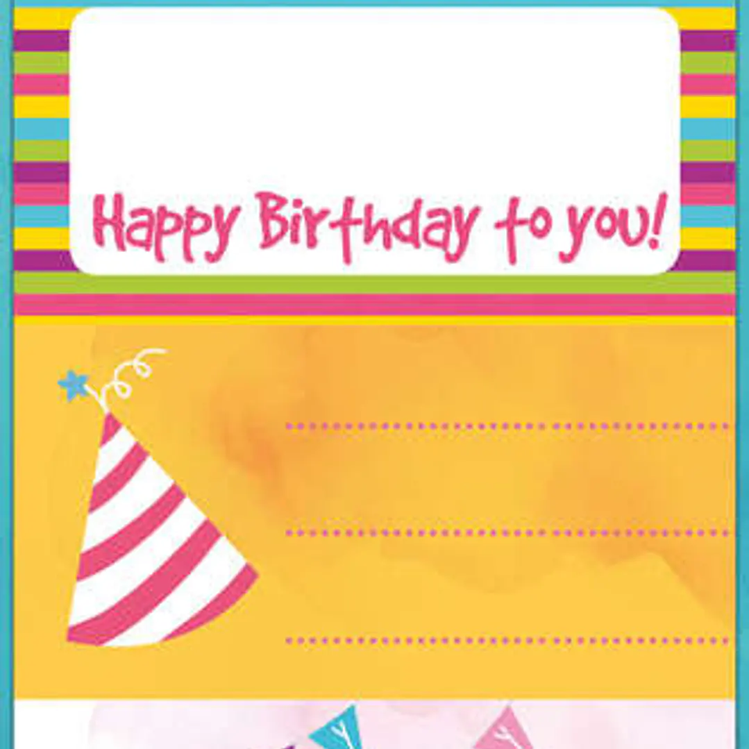 Apli Etiquetas Adhesivas Happy Birthday - Tamaño 76x39mm - 9 Etiquetas en 3 Hojas - Adhesivo Permanente de Alta Calidad - Ideal para Marcar e Identifi 1