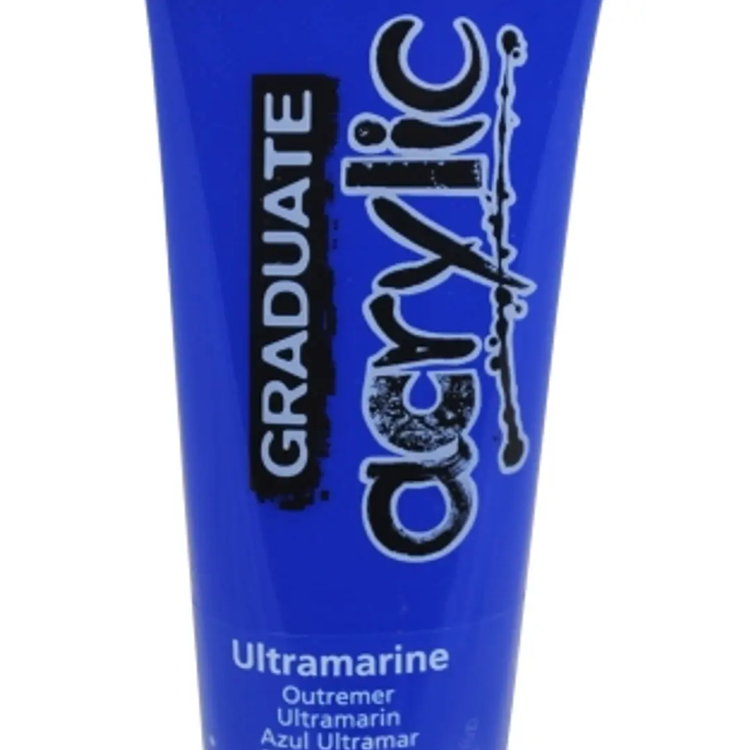 Daler Rowney Graduate Pintura Acrilica - Tubo de Plastico - 120ml - Color Azul Ultramarino 1