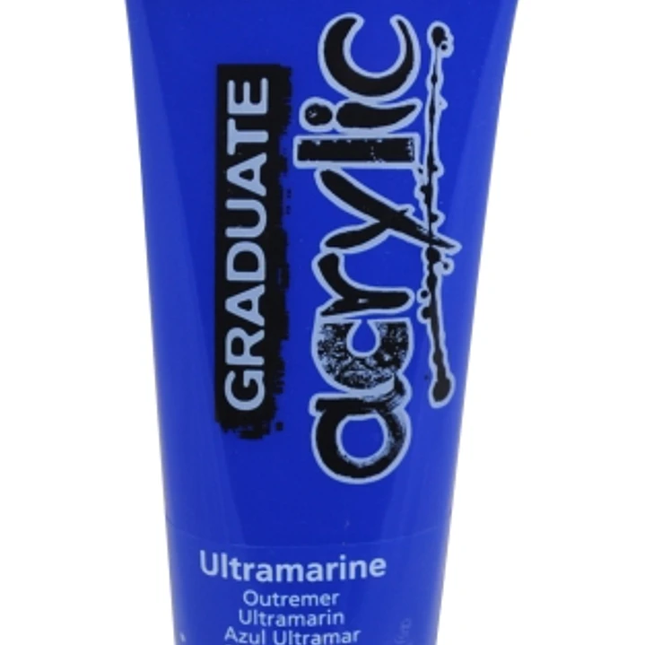 Daler Rowney Graduate Pintura Acrilica - Tubo de Plastico - 120ml - Color Azul Ultramarino 1