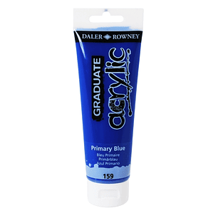 Daler Rowney Graduate Pintura Acrilica - Tubo de Plastico - 120ml - Color Azul Primario