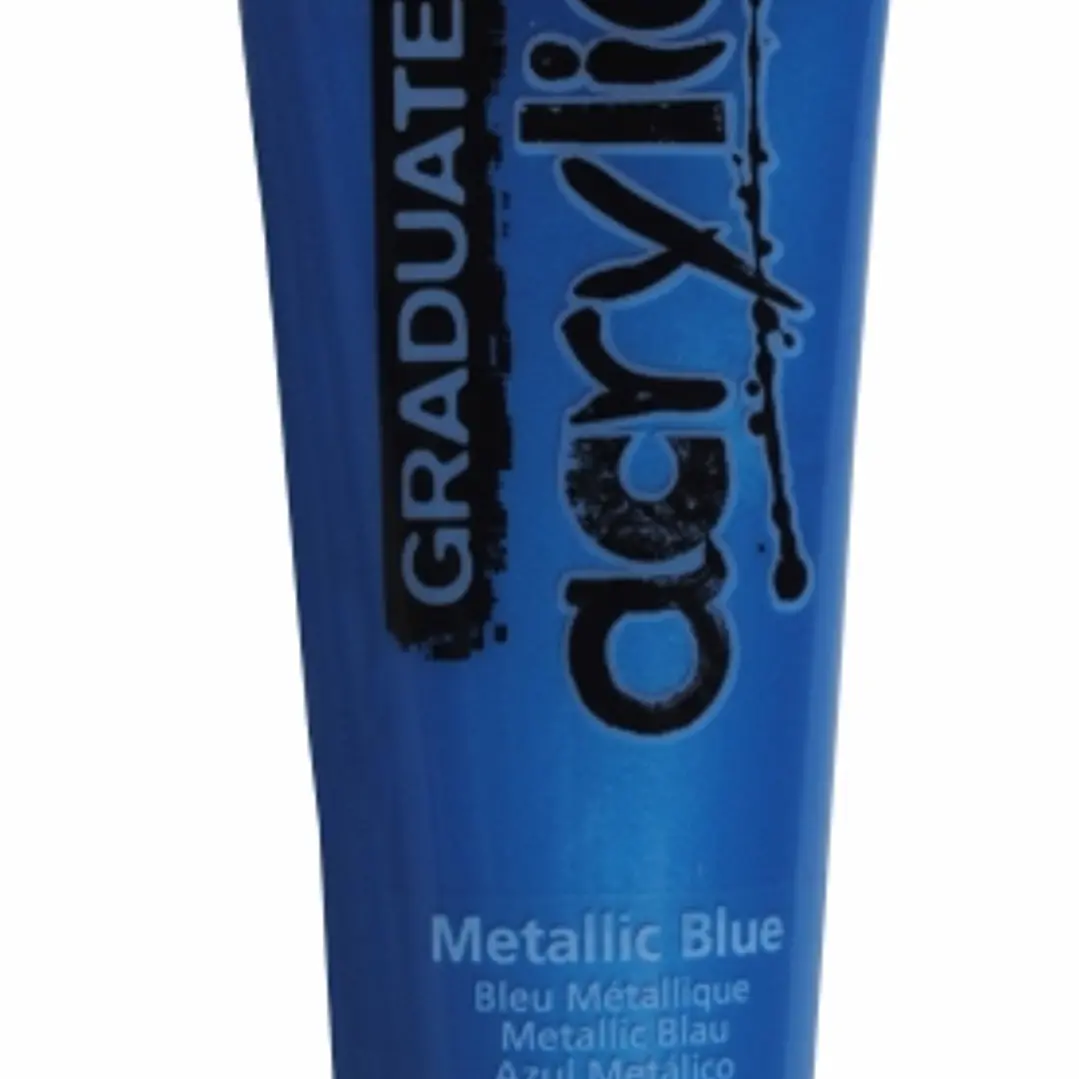 Daler Rowney Graduate Pintura Acrilica - Tubo de Plastico - 120ml - Color Azul Metalico 1