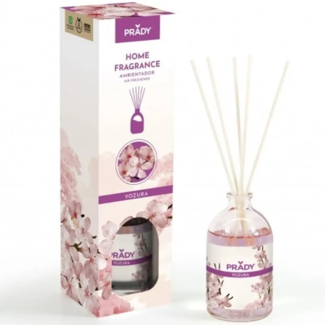 Prady Ambientador Mikado Yozura - Frasco de Cristal 100 ml y Varitas Difusoras 1