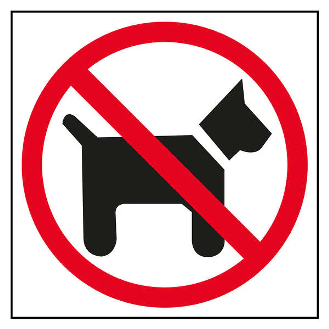 Apli Etiqueta Señalizacion Prohibido Perros 1 U. 1