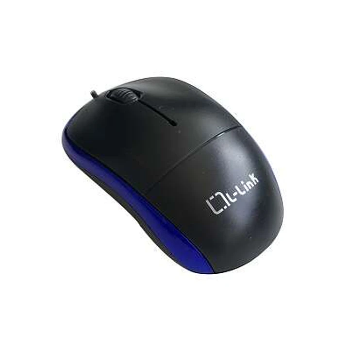L-Link LL-2080-A Raton Optico USB Negro/Azul 1.2m 1