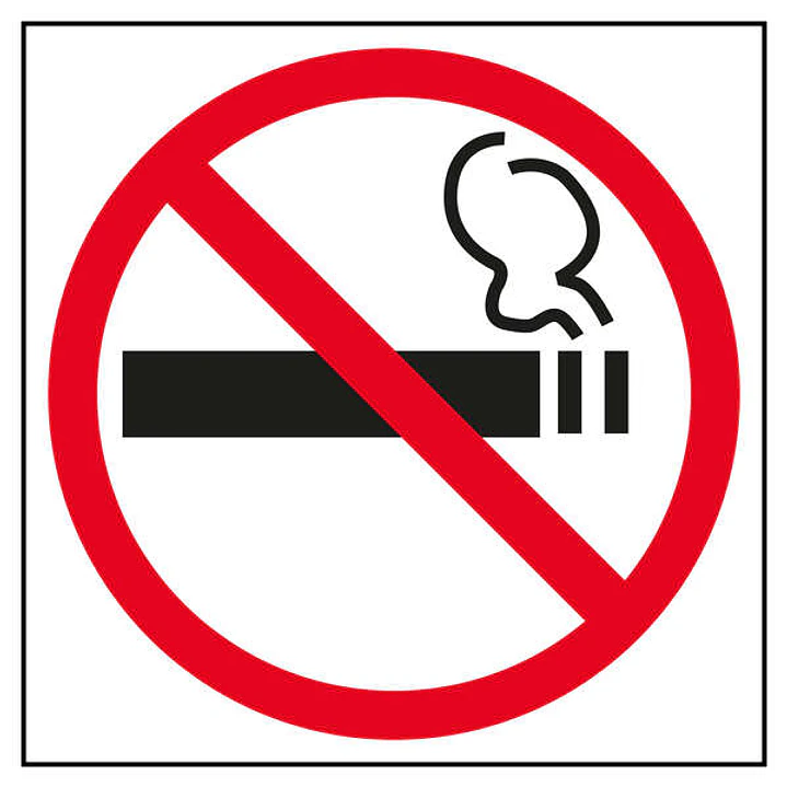 Apli Pegatina en PVC de Señalizacion Prohibido Fumar 114x114mm - Adhesivo Permanente 1