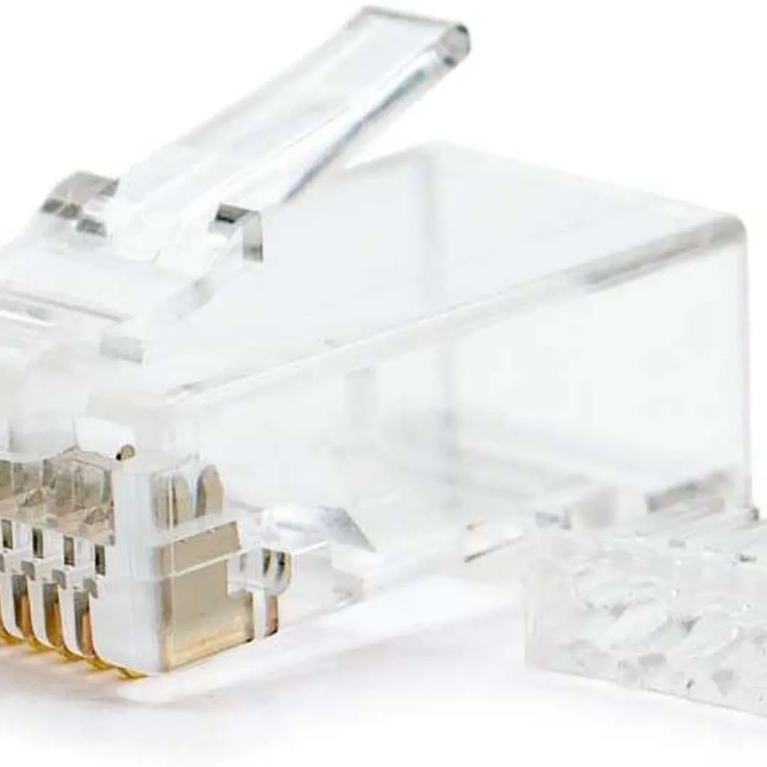 Nanocable Pack de 10 Conectores RJ45 8 Hilos Cat.6 - Color Transparente 1