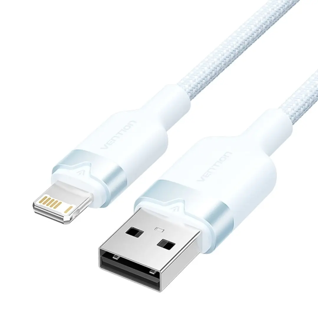 Vention Cable USB-A a Lightning 2.4A - 2m - Trenzado - Color Azul 1