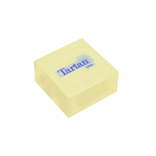Tartan Cubo de 400 Notas Adhesivas Reposicionables - 76x76mm - Color Amarillo Claro