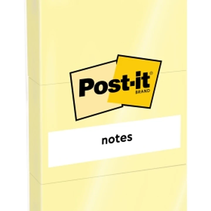 Post-It Pack de 3 Blocs de 100 Notas Adhesivas Reposicionables - 38x51mm - 100% PEFC - Color Amarillo Claro 1