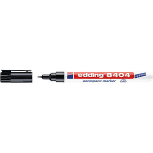 Edding 8404 Rotulador Aeroespacial Permanente - Escribe sobre Metal - Punta Redonda - Trazo 0.75mm - Resistente al Agua, Desgaste y al Roce - Secado R