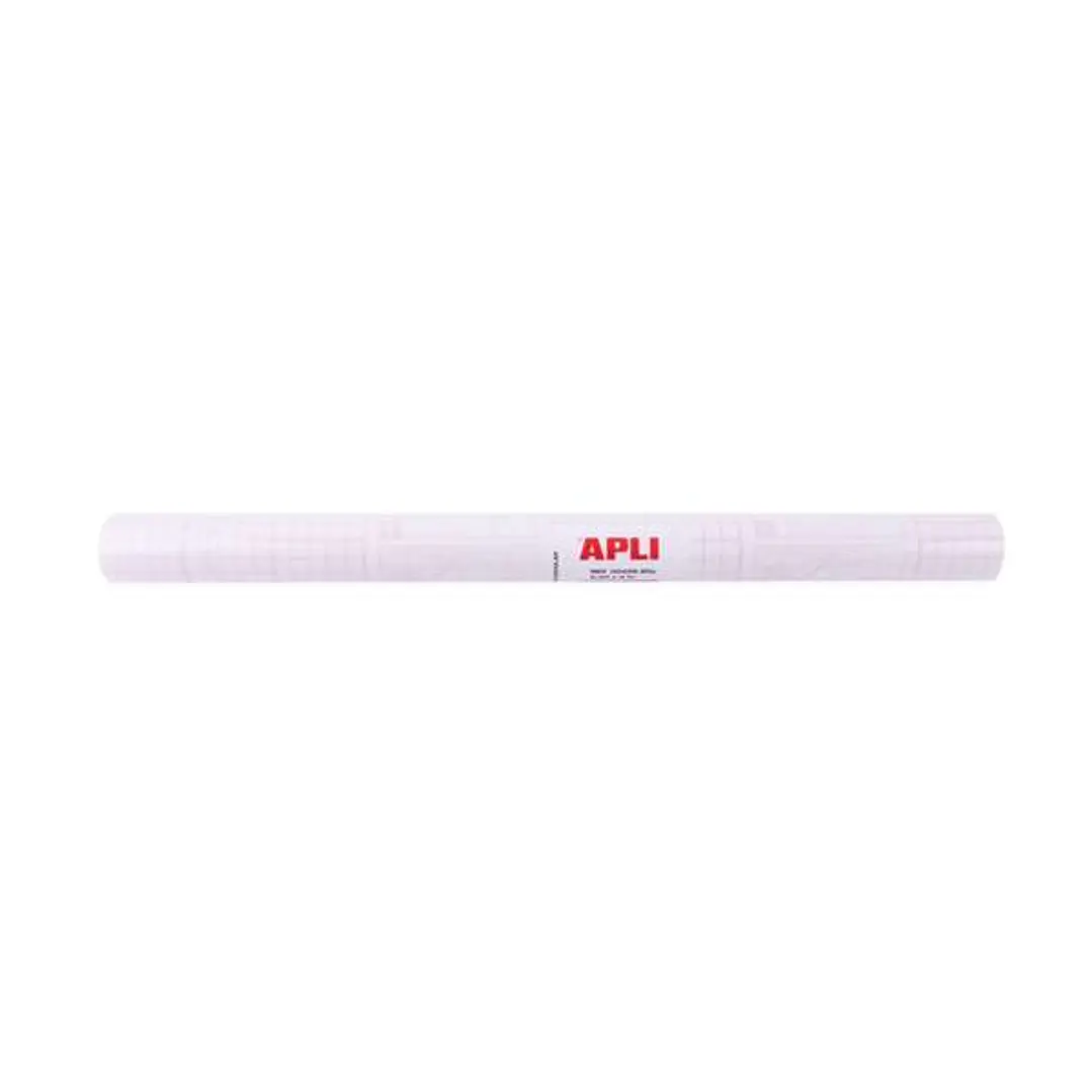 Apli Rollo de Polipropileno Transparente 3x0.50m 80 micras - Adhesivo Reposicionable - Sistema Easy Peel - Cuadricula de Precision - Alta Resistencia  1