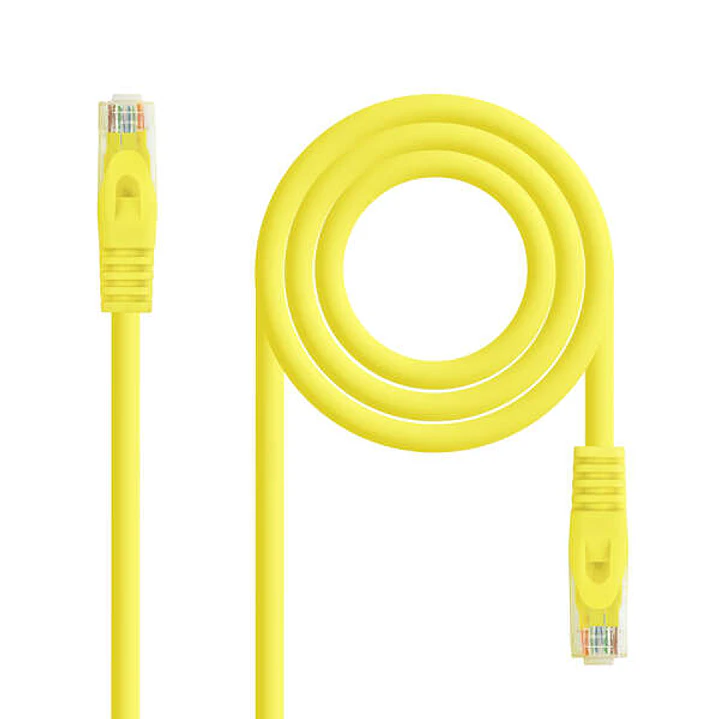Nanocable Cable de Red Latiguillo RJ45 LSZH Cat.6a UTP AWG24 0.50m - Color Amarillo 1