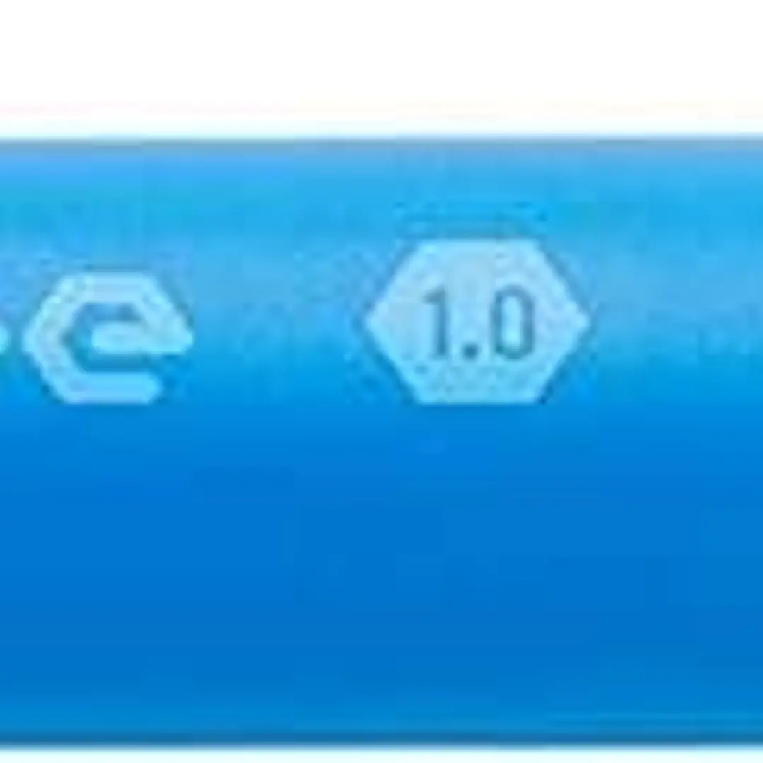 Pentel iZee Boligrafo de Bola Retractil - Punta 0.7mm - Trazo 0.35mm - Clip de Metal - Color Azul Claro 1