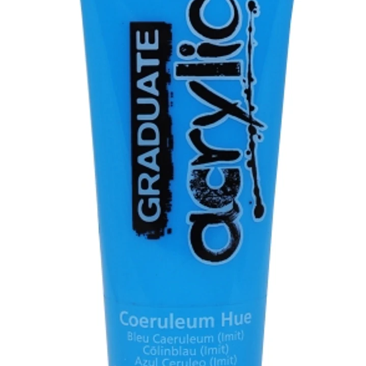 Daler Rowney Graduate Pintura Acrilica - Tubo de Plastico - 120ml - Color Azul Ceruleo 1