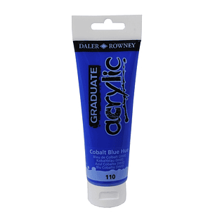 Daler Rowney Graduate Pintura Acrilica - Tubo de Plastico - 120ml - Color Azul Cobalto