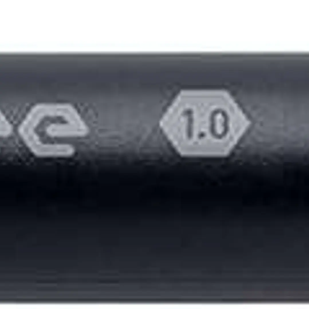 Pentel iZee Boligrafo de Bola Retractil - Punta 0.7mm - Trazo 0.35mm - Clip de Metal - Color Negro 1