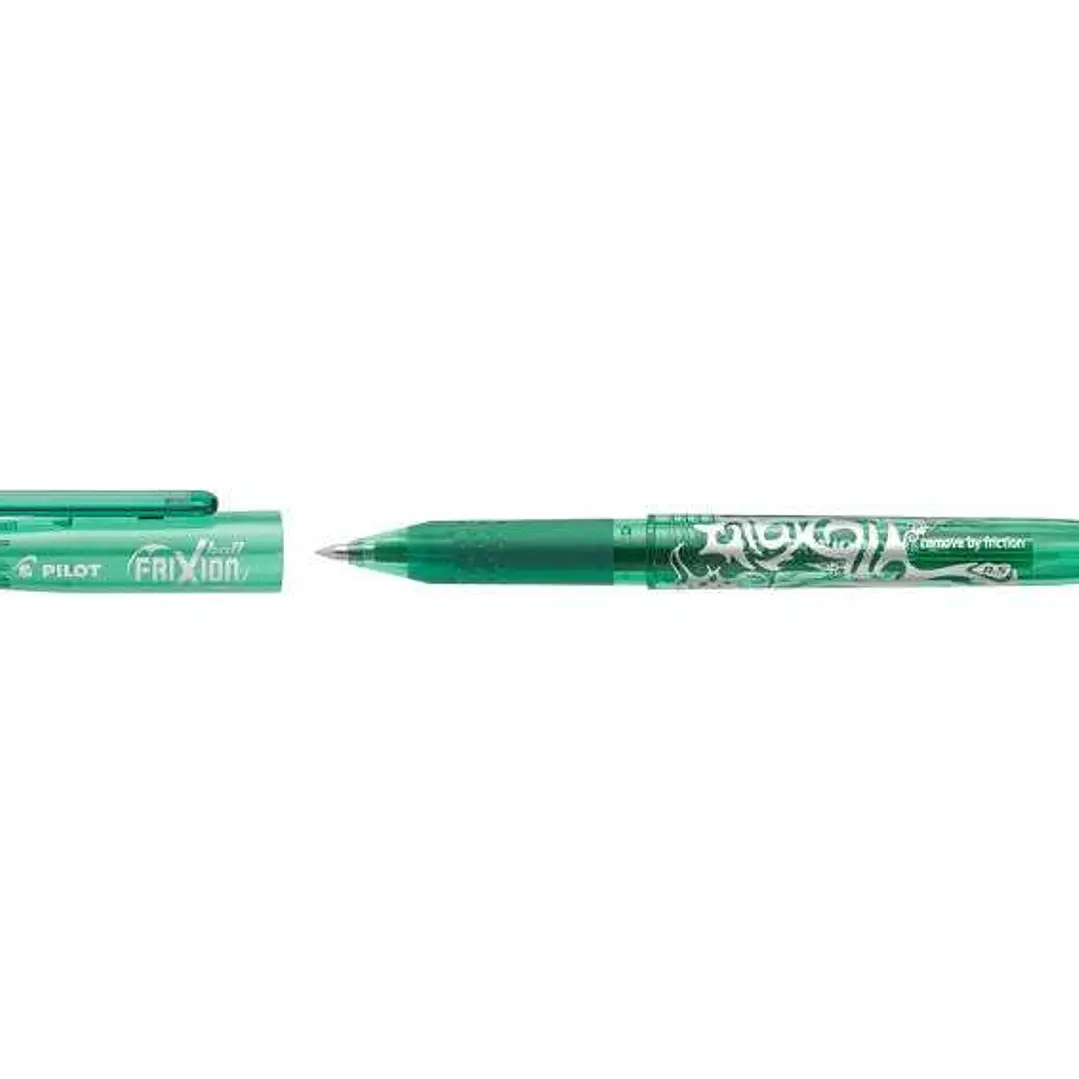 Pilot Frixion Ball Boligrafo de Gel Borrable - Punta de Bola 0.7mm - Trazo 0.4mm - Grip Ergonomico - Color Verde 1
