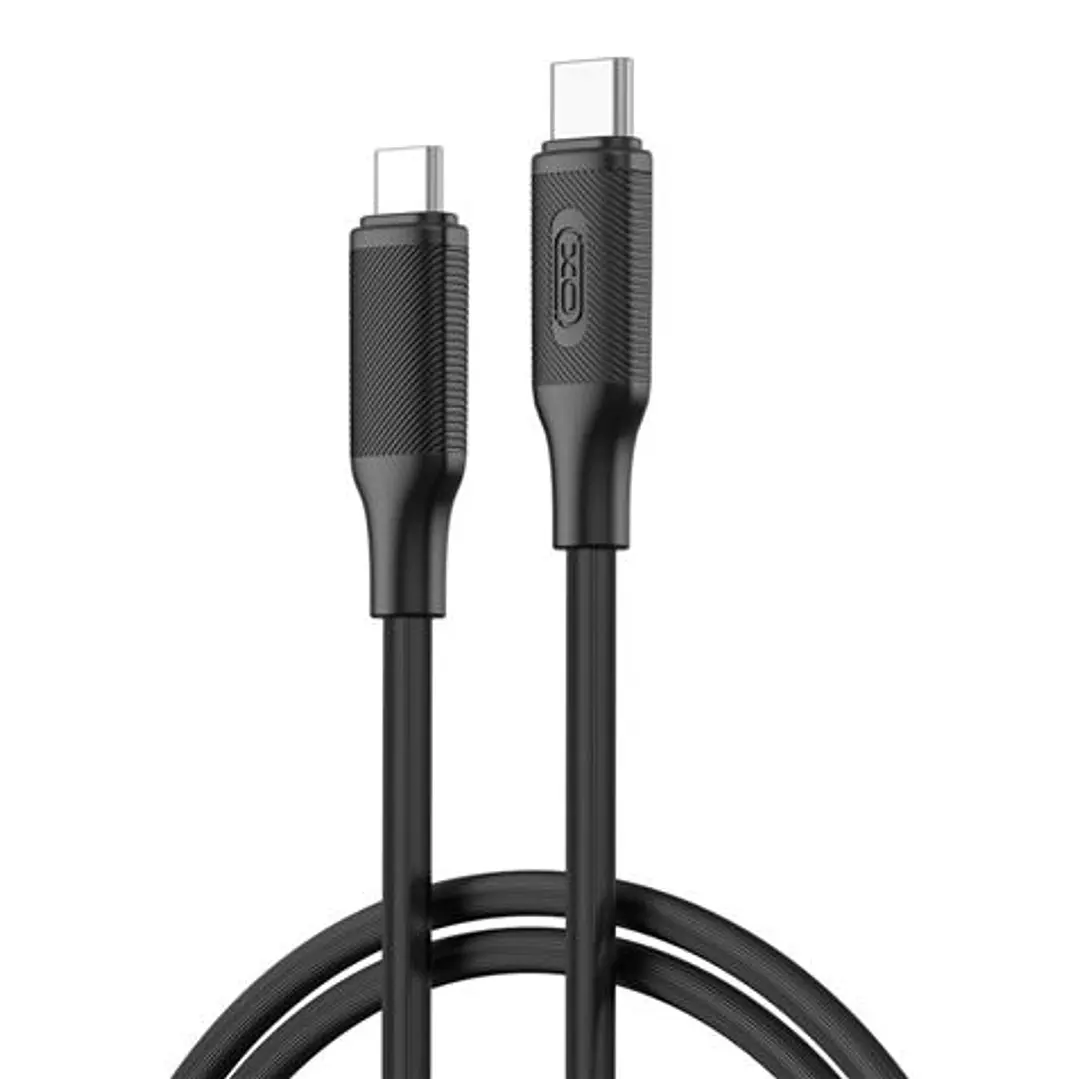 XO NBQ265B Cable USB-C Macho a USB-C Macho - 1m - 60W - Color Negro 1
