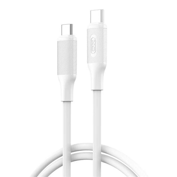 XO NBQ265B Cable USB-C Macho a USB-C Macho - 1m - 60W - Color Blanco 1