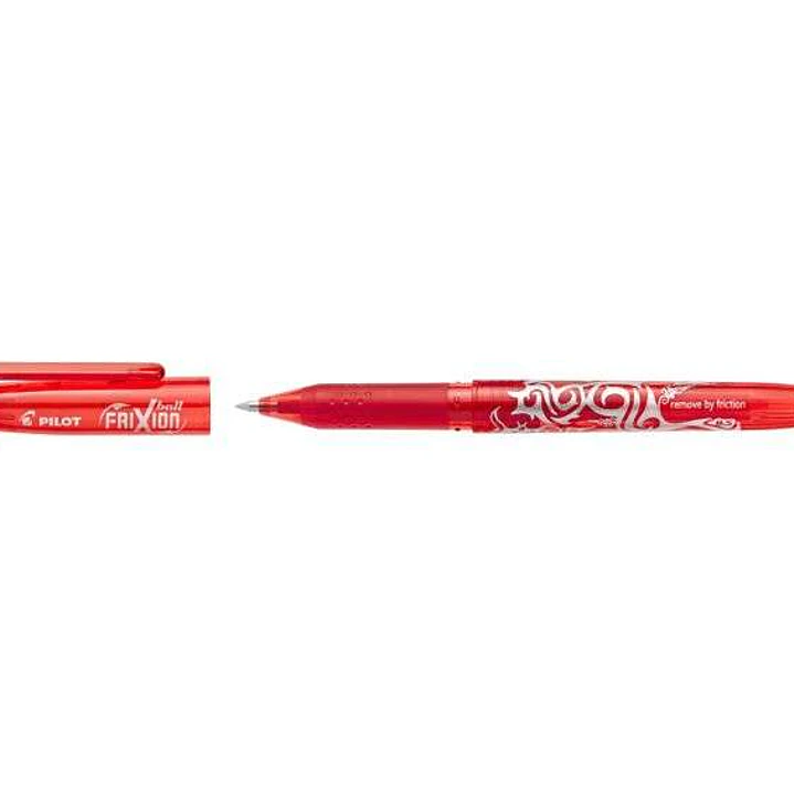 Pilot Frixion Ball Boligrafo de Gel Borrable - Punta de Bola 0.7mm - Trazo 0.4mm - Grip Ergonomico - Color Rojo 1
