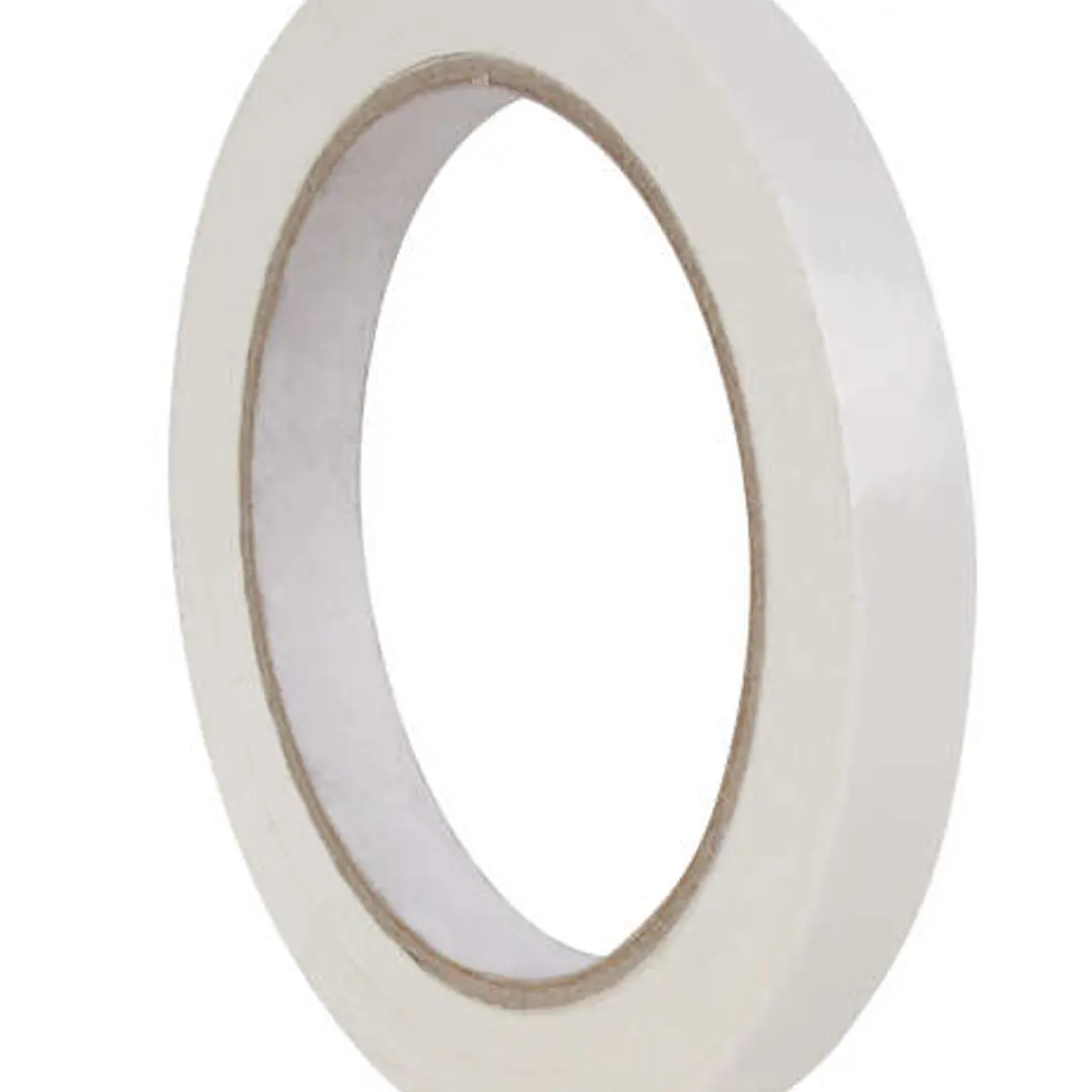 Apli Cinta Adhesiva Blanca 12mm x 66m - Resistente al Desgarro - Facil de Cortar - Adhesivo de Alta Calidad Blanco 1