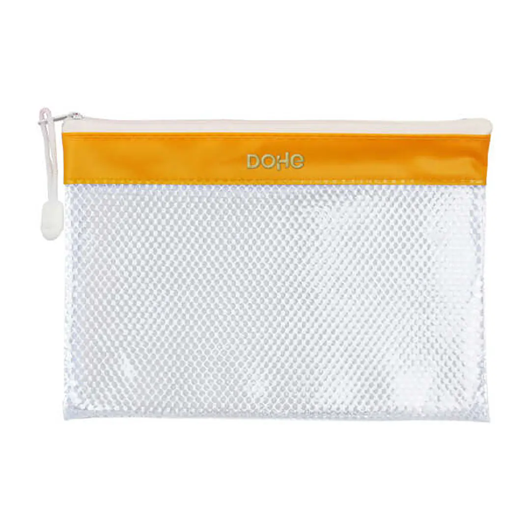 Dohe Bolsa Cremallera PVC - 24x17.5mm - Resistente al Agua - Ideal para Documentos A5 1