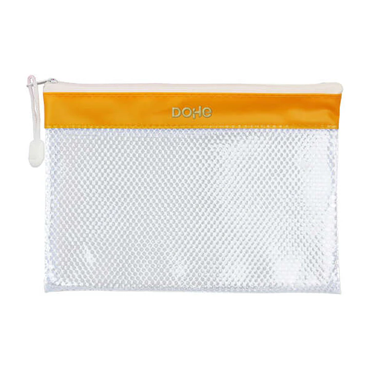 Dohe Bolsa Cremallera PVC - 24x17.5mm - Resistente al Agua - Ideal para Documentos A5 1