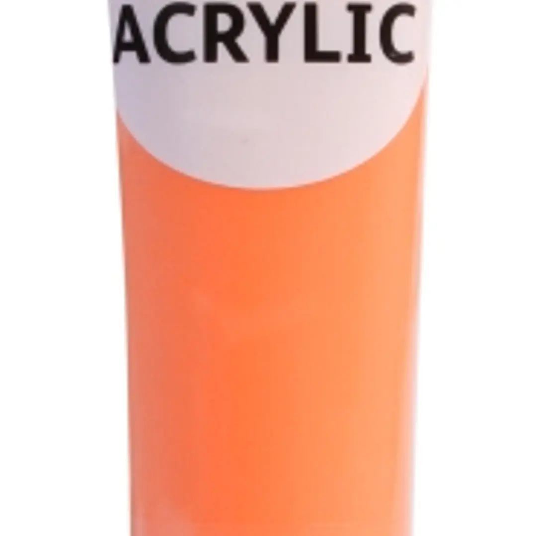 Daler Rowney Simply Pintura Acrilica - Tubo de Plastico - 75ml - Color Naranja Neon 1