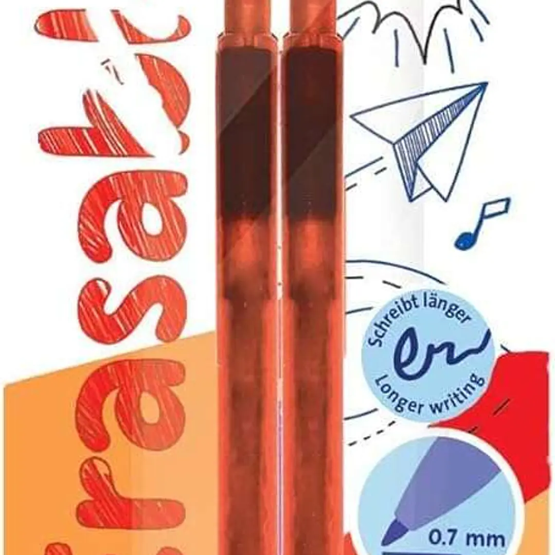 Pelikan Blister 2 Recambio de Borrador Erase 2.0 - Ideal para Lapices y Boligrafos - Color Rojo 1