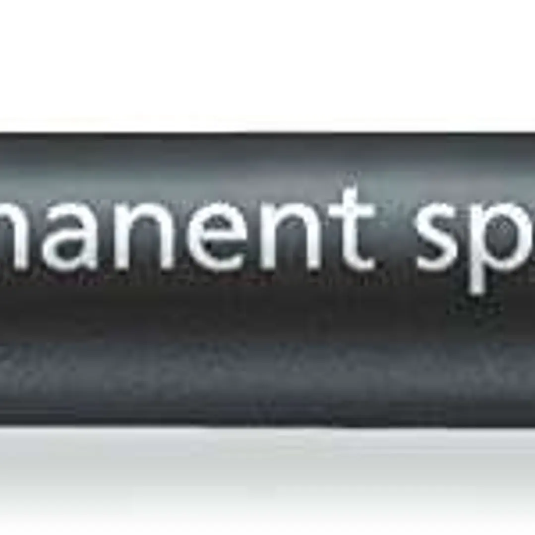 Staedtler Lumocolor Permanent 319 Rotulador Permanente de Punta Fina - Trazo 0.6mm - Para Aplicaciones Especiales - Secado Rapido - Color Negro 1