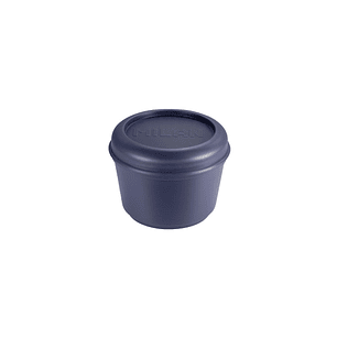 Milan Coleccion 430 Fiambrera Redonda 0.25L - Apta para Microondas, Lavavajillas y Congelador - Libre de BPA - Medidas 10 Ø x 7cm - Color Azul