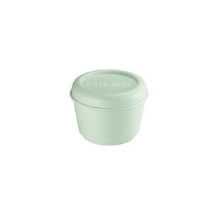 Milan Coleccion 430 Fiambrera Redonda 0.25L - Apta para Microondas, Lavavajillas y Congelador - Libre de BPA - Medidas 10 Ø x 7cm - Color Verde