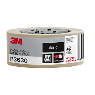 3M Cinta de Enmascarar Profesional - 70% PEFC - 48mm x 50m - Color Blanco