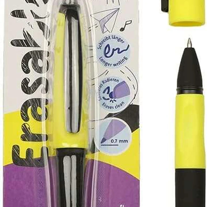 Pelikan Roller Erase 2.0 Boligrafo - Empuñadura Ergonomica Antifatiga - Duracion Larga de la Tinta - Cuerpo del Mismo Color de Escritura - Color Negro 1