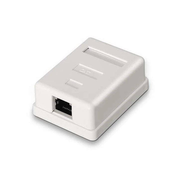 Aisens Roseta de Superficie RJ45 Cat.6 FTP 1 Toma - Color Blanco 1