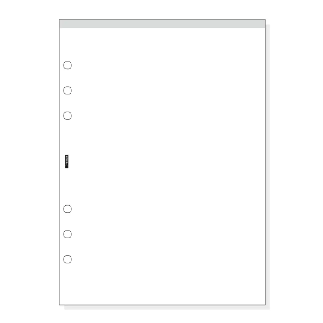 Finocam R1067 Bloc de Notas para Agendas Open - Perforado - Formato 1000 - 155x5x215mm - Liso - Color Blanco 1