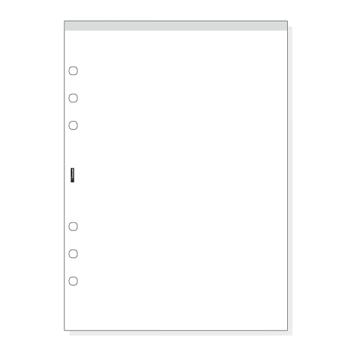 Finocam R1067 Bloc de Notas para Agendas Open - Perforado - Formato 1000 - 155x5x215mm - Liso - Color Blanco 1
