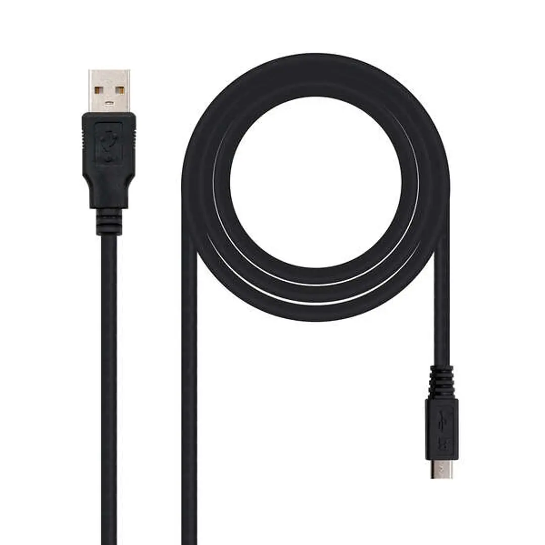 Nanocable Cable USB-A 2.0 Macho a Micro-USB Macho 3m 1