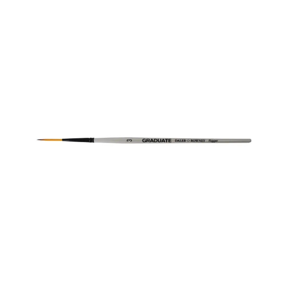 Daler Rowney Graduate Pincel Acuarela - Pelo Sintetico - Mango Corto - Liner Extra Largo Nº3 1