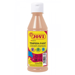 Jovi Tempera Paint Tempera Liquida 250ml - Base Agua - Lista para Usar - Alto Poder Cubriente - Secado Rapido - Excelente Fluidez - Adherencia en Mult