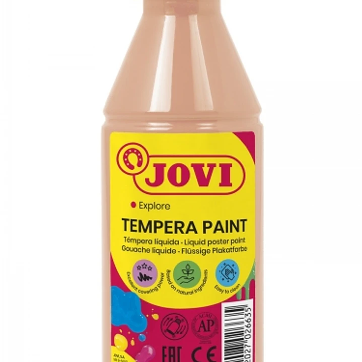 Jovi Tempera Paint Tempera Liquida 250ml - Base Agua - Lista para Usar - Alto Poder Cubriente - Secado Rapido - Excelente Fluidez - Adherencia en Mult 1