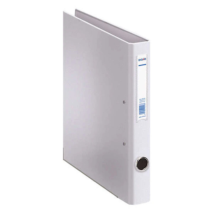 Dohe Carpeta con 2 Anillas Mixtas 25mm A4 - Ollao y Tarjetero en Lomo - Carton Forrado con Polipropileno - Color Blanco 1