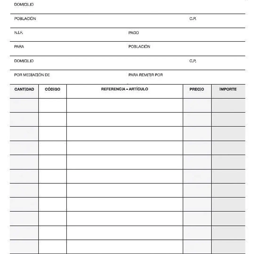 Apli Talonario Pedido 1/4 Natural Lito A-27 - Papel Autocopiativo - 25 Juegos por Talonario - Numeracion Secuencial - Tamaño 1/4 - Natural 1