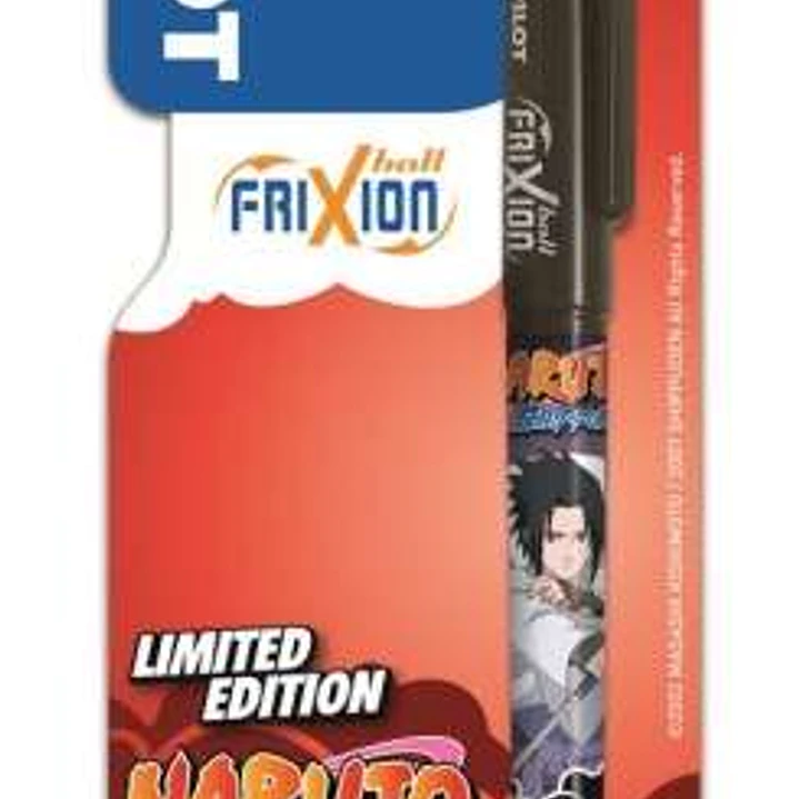 Pilot Frixion Ball Naruto Shippuden Boligrafo de Gel Borrable - Punta de Bola 0.7mm - Trazo 0.4mm - Grip de Agarre - Color Negro 1