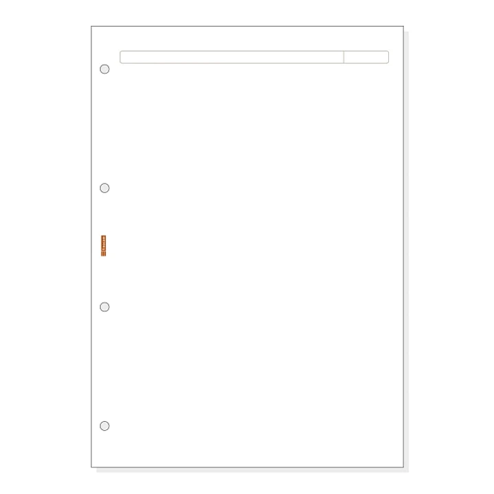Finocam R4042 Recambio para Agendas Open - Formato A4 - 210x5x297mm - Color Blanco 1