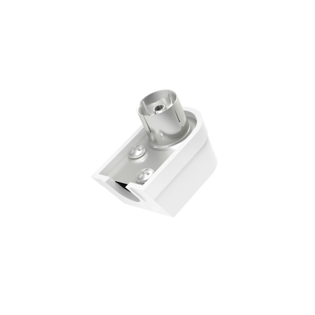 Hama Essential Conector Coaxial Hembra - Acodado 90º - Fijacion con Tornillo - Cables hasta de 6mm - Color Plata 1