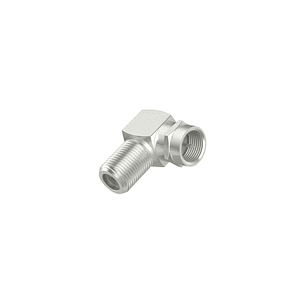 Hama Essential Adaptador 90º para Conector F - Color Plata