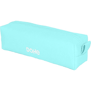 Dohe Serenity Portatodo Cuadrado - Cierre con Cremallera y Tirador de Goma - Color Verde